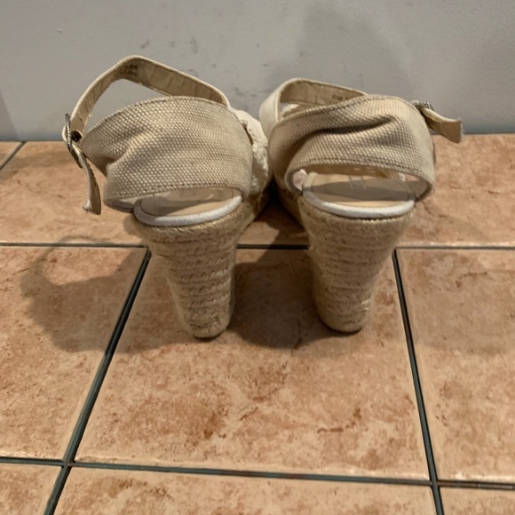 Chico's Sasha Crochet Espadrille Wedges size 8 - Picture 4 of 12